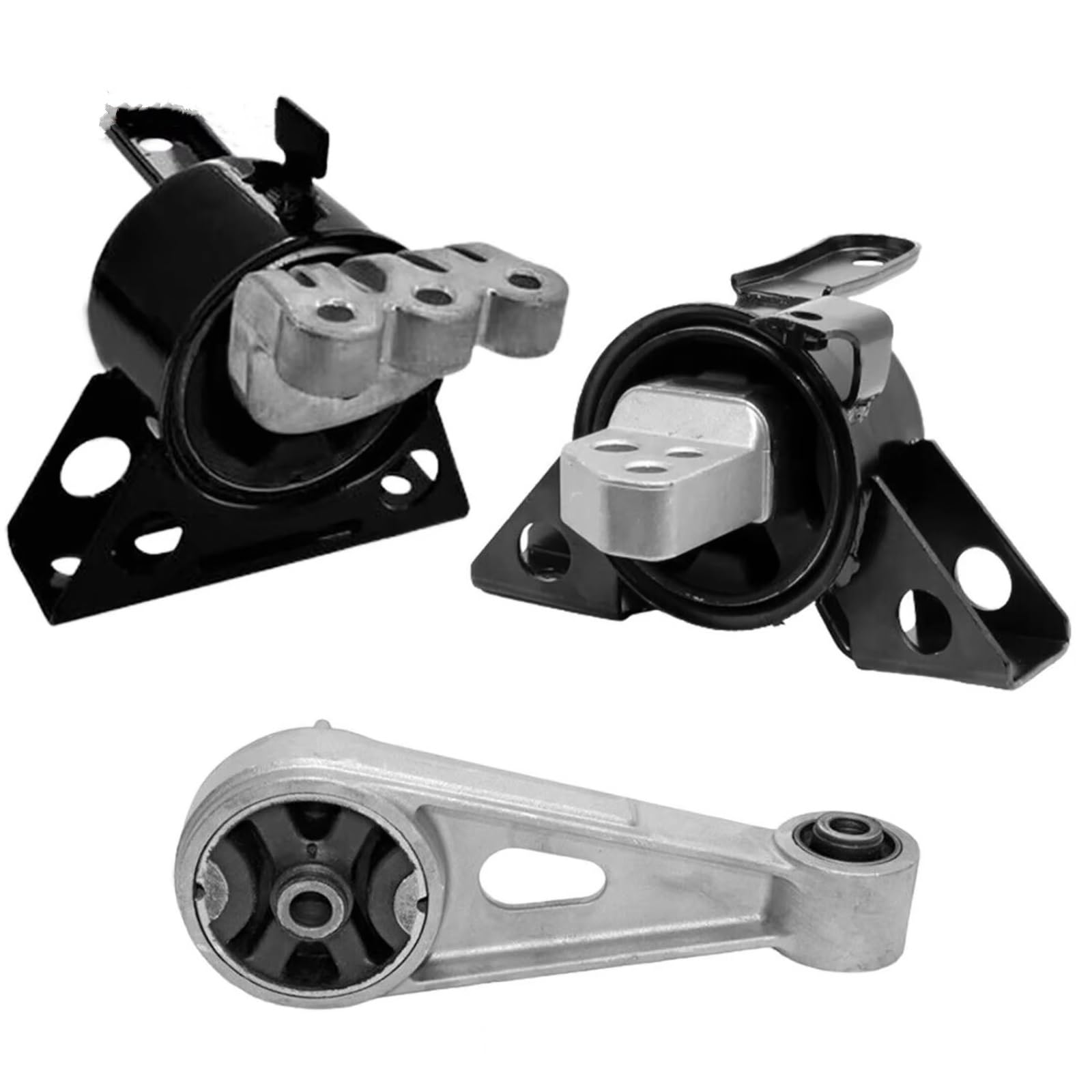 Silentblock Compatible con Chevrolet para Spark 2011 2012 2013 2014 2015 95969583 95367310 3 Piezas Juego De Soporte De Motor Transmisión Coche