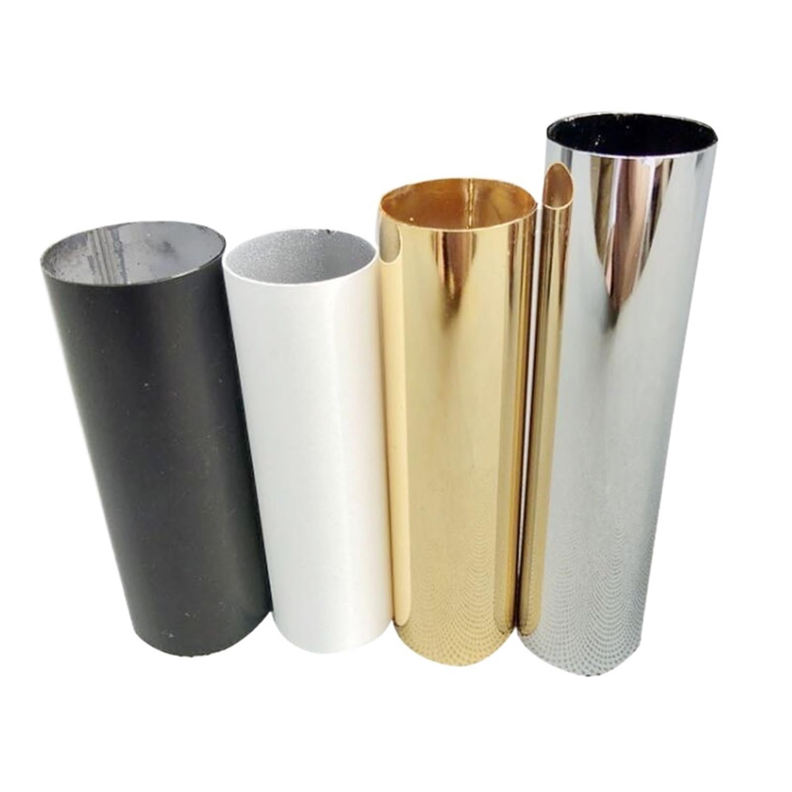 DFGBAPKBL Candle drip Sleeve Tube 8pcs Candle Lamp Holder Tube Iron Material, Base Sleeve Bulb Cover, Chandelier Part(Chrome 25x80mm)