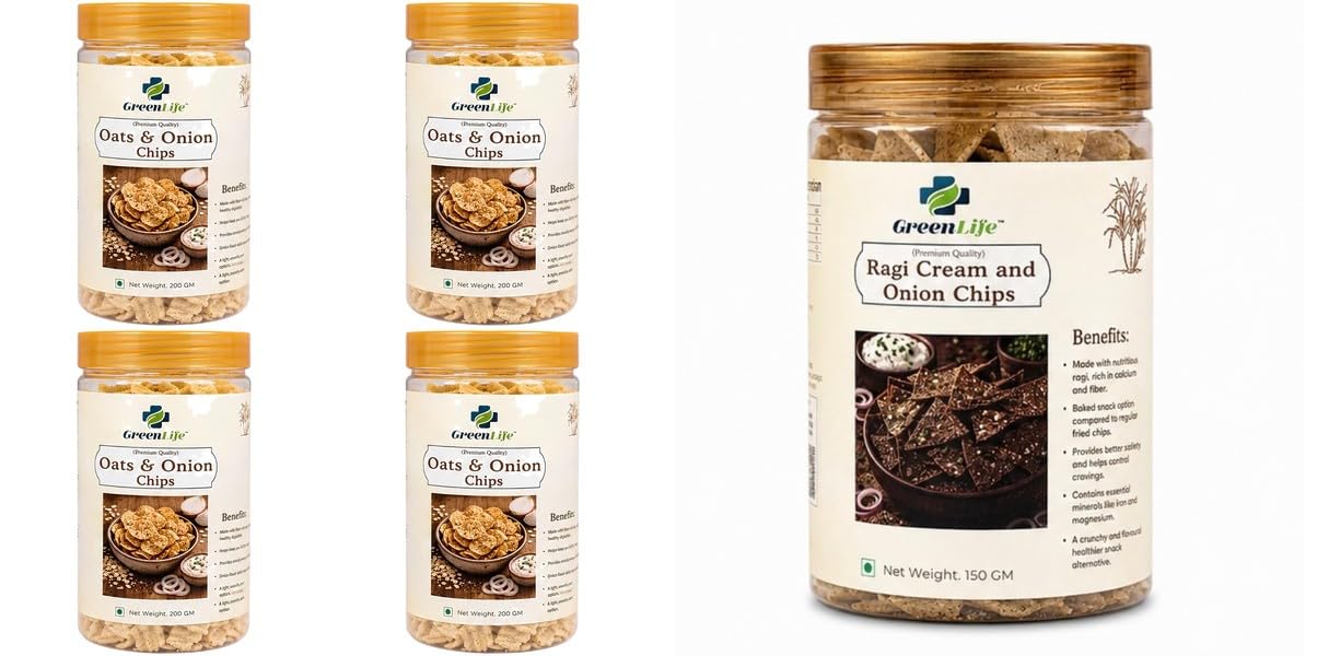 Quinoa Peri Chips | Spicy Baked | 150gpack of 4Ragi and Til Cookies | Finger Millet & Sesame | 200g | GreenLife Combo | Total Weight 350g-image-25