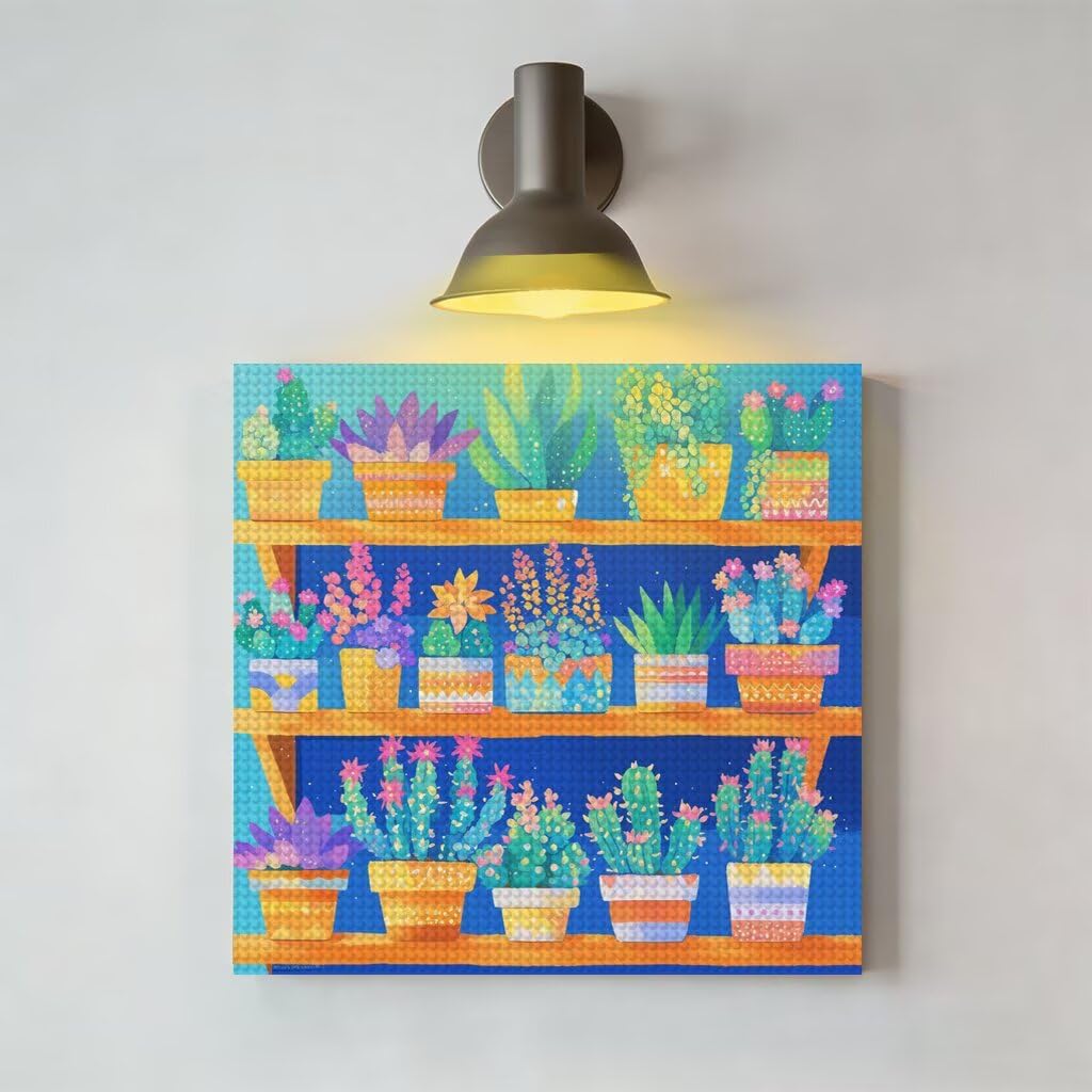 Diament Malarstwo Roślina Ścieg Krzyżowy Pełny Zestaw 60x80 cm, Diamentowe Malowanie 5D Rysunki Diamentowe Rzemiosło Dorośli Ścieg Krzyżowy DIY Diament Sztuka dla Domu Dekoracja Ściany Kaktus s1035