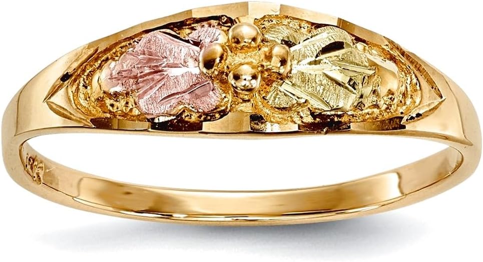 10k Tri-color Black Hills Gold Ring Size 7.00 Ring for Women