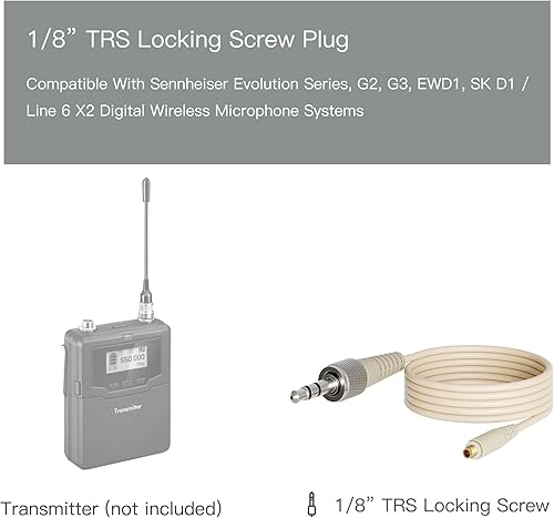 Miniatura 2 de Professional auricularmicrófono inalámbrico de cabeza JK MIC-J 071S para sistema inalámbrico Sennheiser  Micrófono omnidireccional  Superligero,