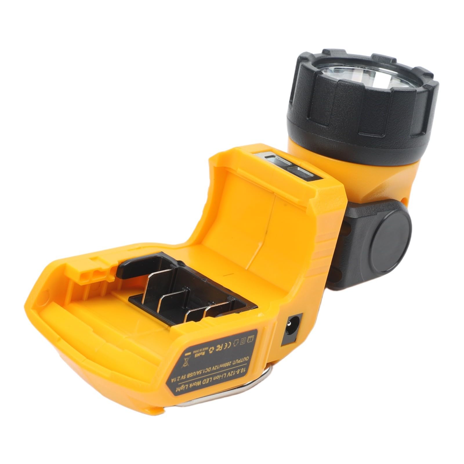 12V Cordless LED Luce di Lavoro Rotativo Lampada di Ispezione | Questa lampada cordless regolabile fornisce un'illuminazione brillante per migliorare la visibilità e la produttività negli