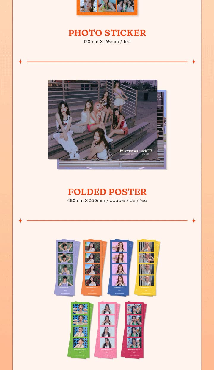 NMIXX MIXXPEDIA : PICK LA 1st PhotoBook Contents+Folding Poster On