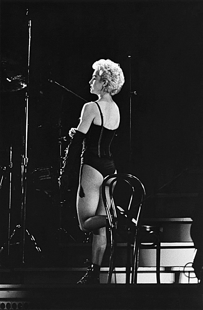 Madonna Ciccone poster photo noir et blanc Francfort 1987 tirage fine art