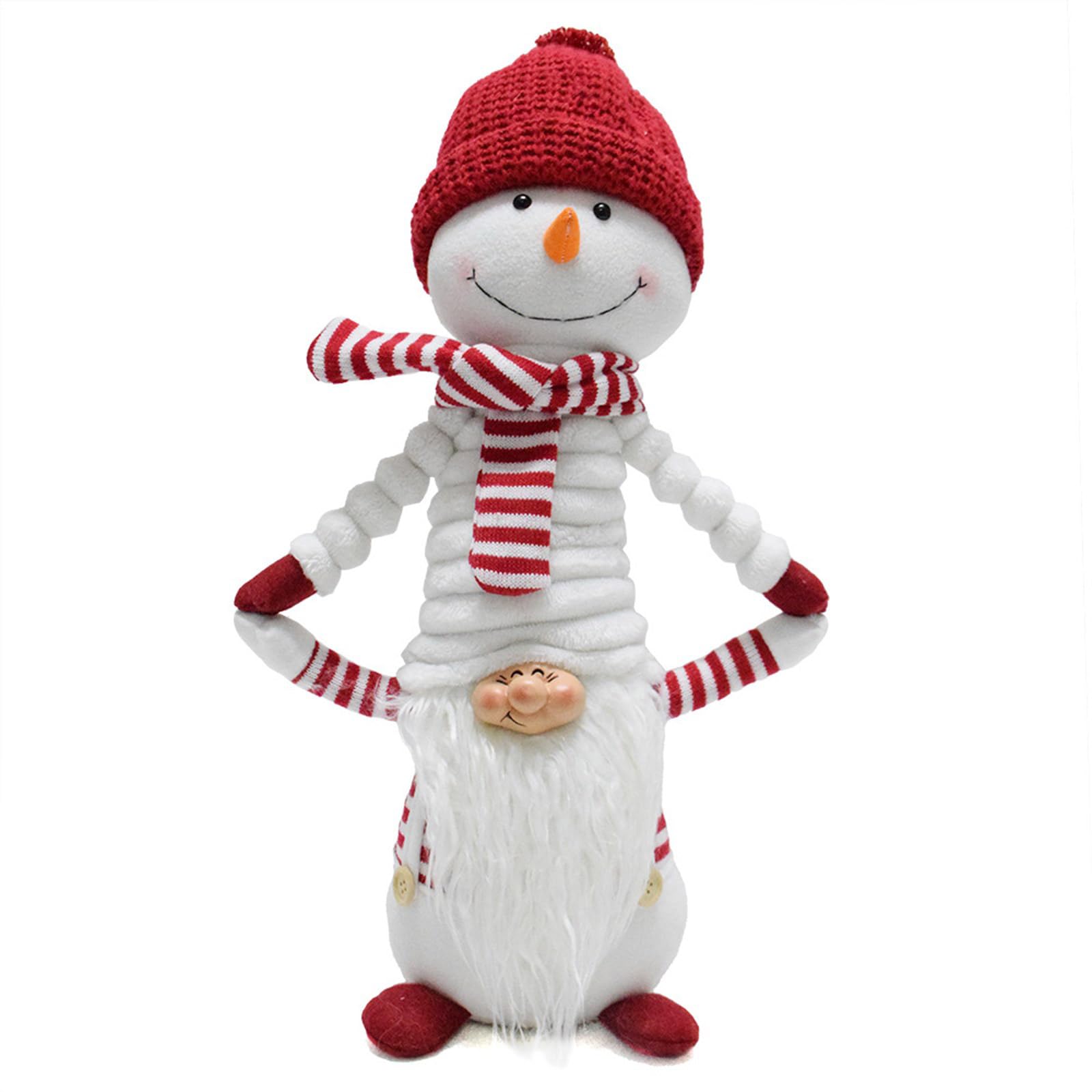 Nucelit Attractive Snowman Plush Gnomes Decoration Table Display Ornament for Creating a Pleased Holiday Environment Gnomes Figurine Decoration