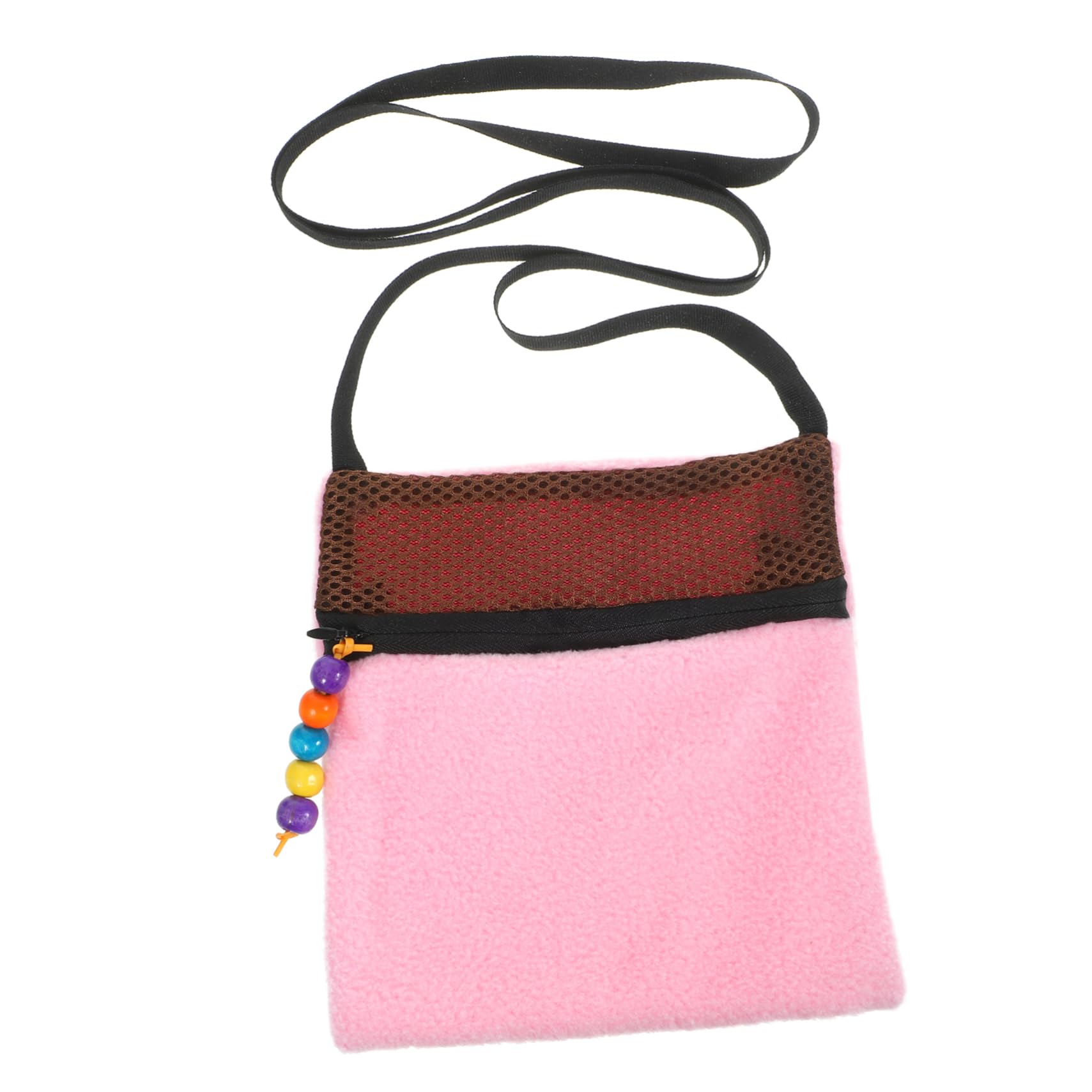 Mikikit Portable Hamster Carrier Bag Breathable Mesh Travel Pouch for Small Pets Shoulder Strap for Sugar Gliders Rats Ferrets for Outdoor Use