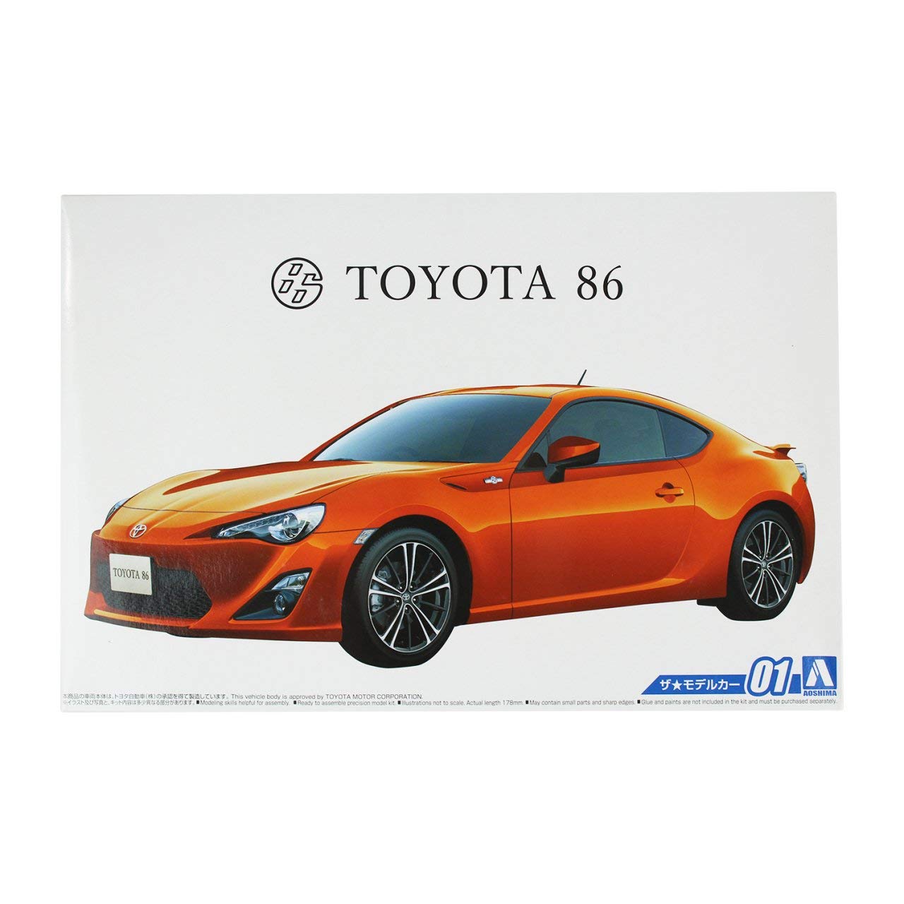 Aoshima Bunka Kyozai 1./2.4. The model car Toyota ZN6. TOYOTA8.6. '1.2. Plastic