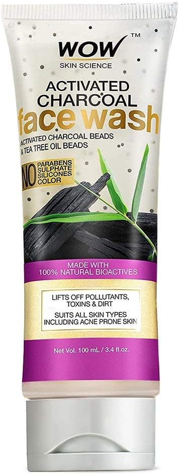 Activated Charcoal Face Wash - Deep Cleanser For Normal, Dry, Oily Skin & Acne Pore Minimizer, Men, Women - Daily Facial Wash, Exfoliating Moisturizer - Sulfate & Paraben Free - 100ml