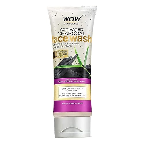 Miniatura 1 de WOW Skin Science Lavado facial de carbón activado, limpiador profundo para piel normal, seca, grasa y minimizador de poros de acné, hombres y