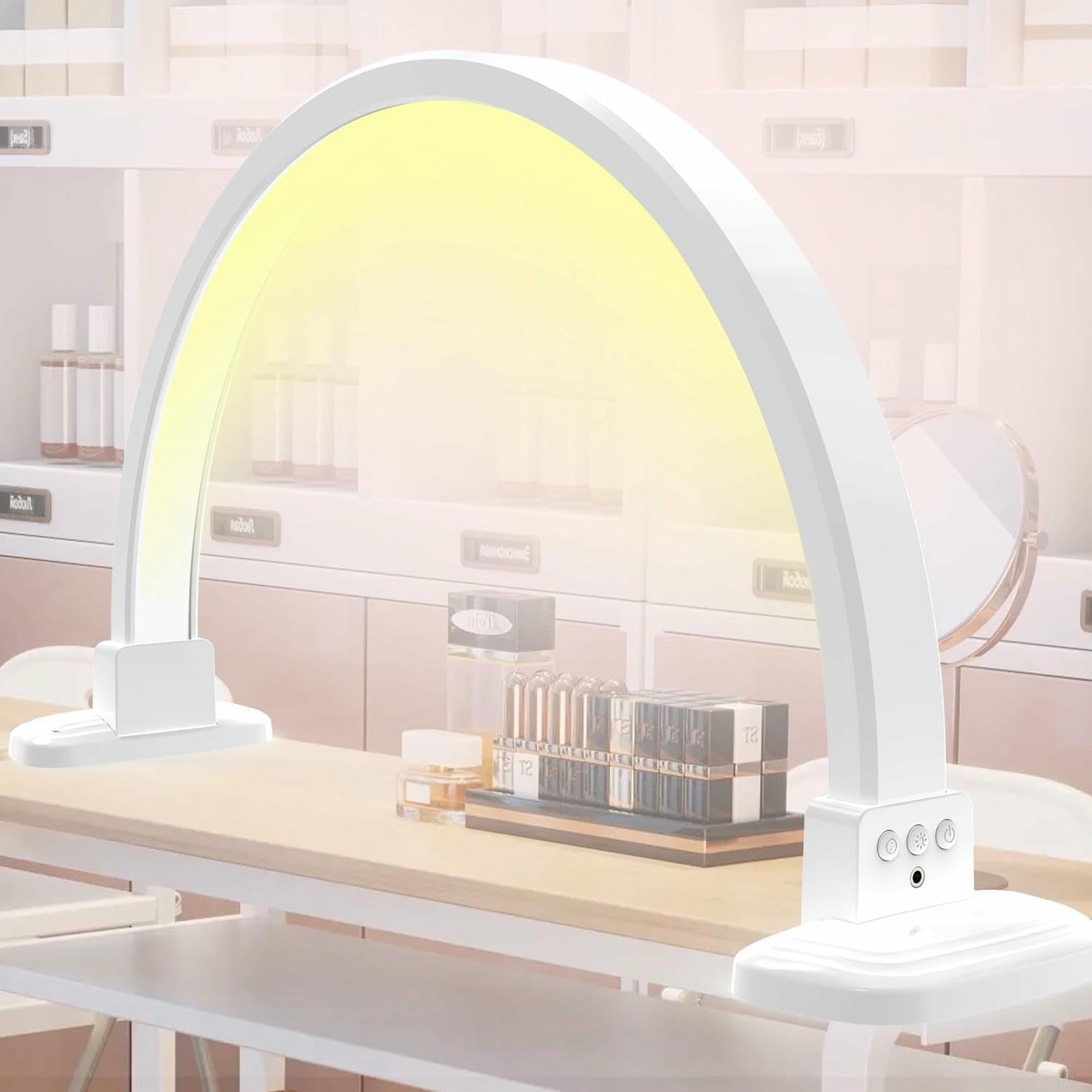 Lampe de Bureau pour Nail Art LED Demi-Lune 30 Pouces Lumineuse