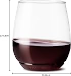TOSSWARE POP 14 oz Vino, Ensemble de 12, Recyclable, Incassable et en Plastique Transparent