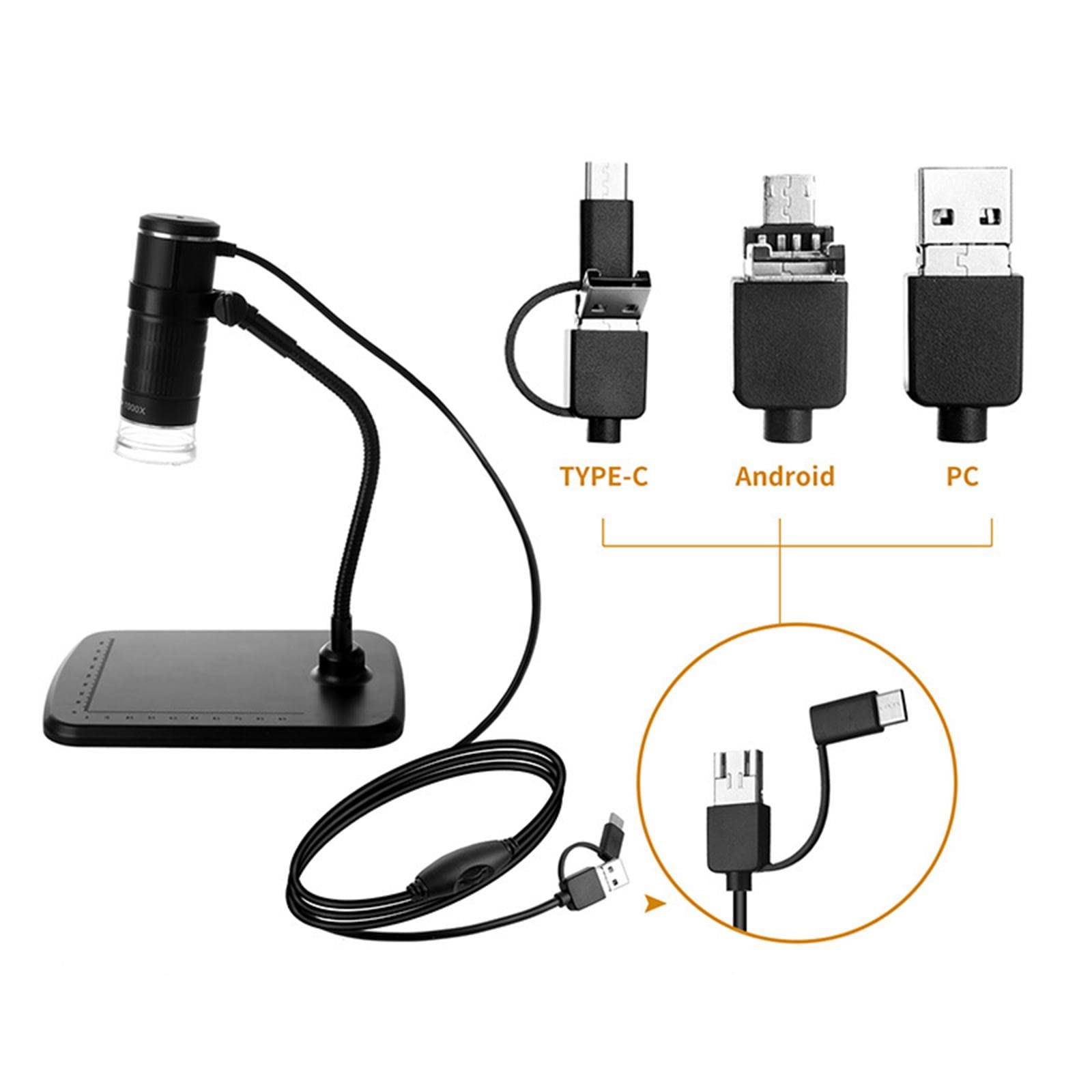 Microscopio Digital USB con Brazo Ajustable Microscopio Digital USB