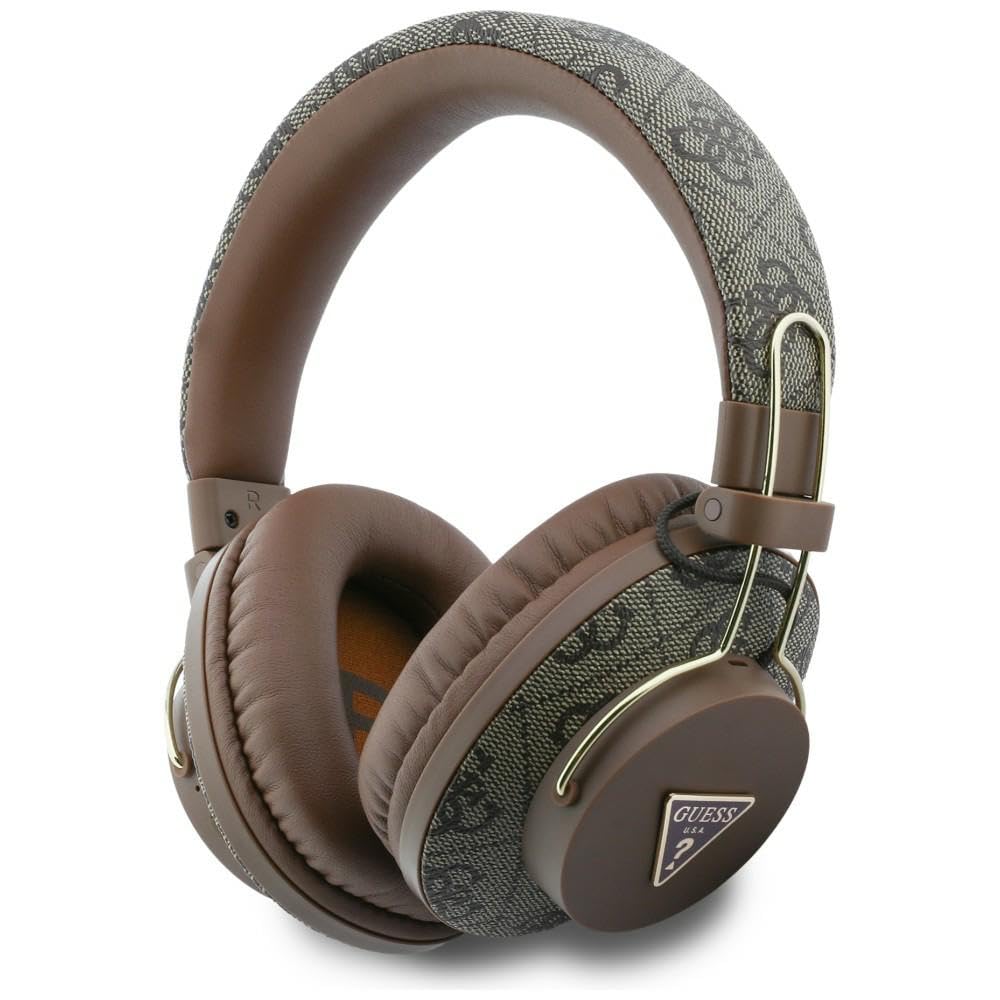 CG MOBILE Guess Triángulo Logo Bluetooth ENC Auriculares de diadema (marrón)