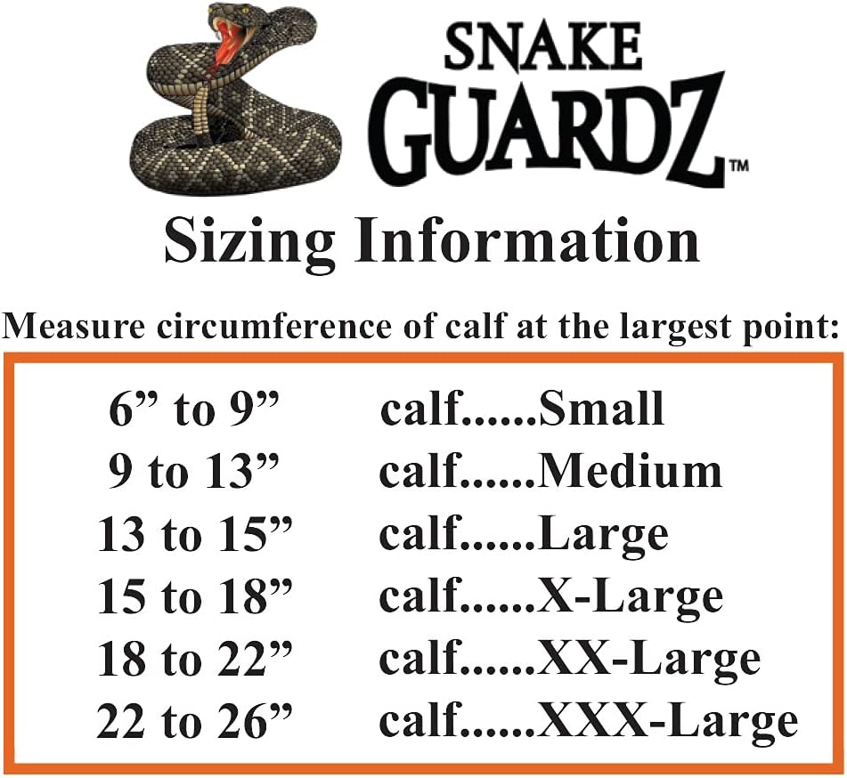 Crackshot Men's Snake Bite Proof Guardz Gaiters