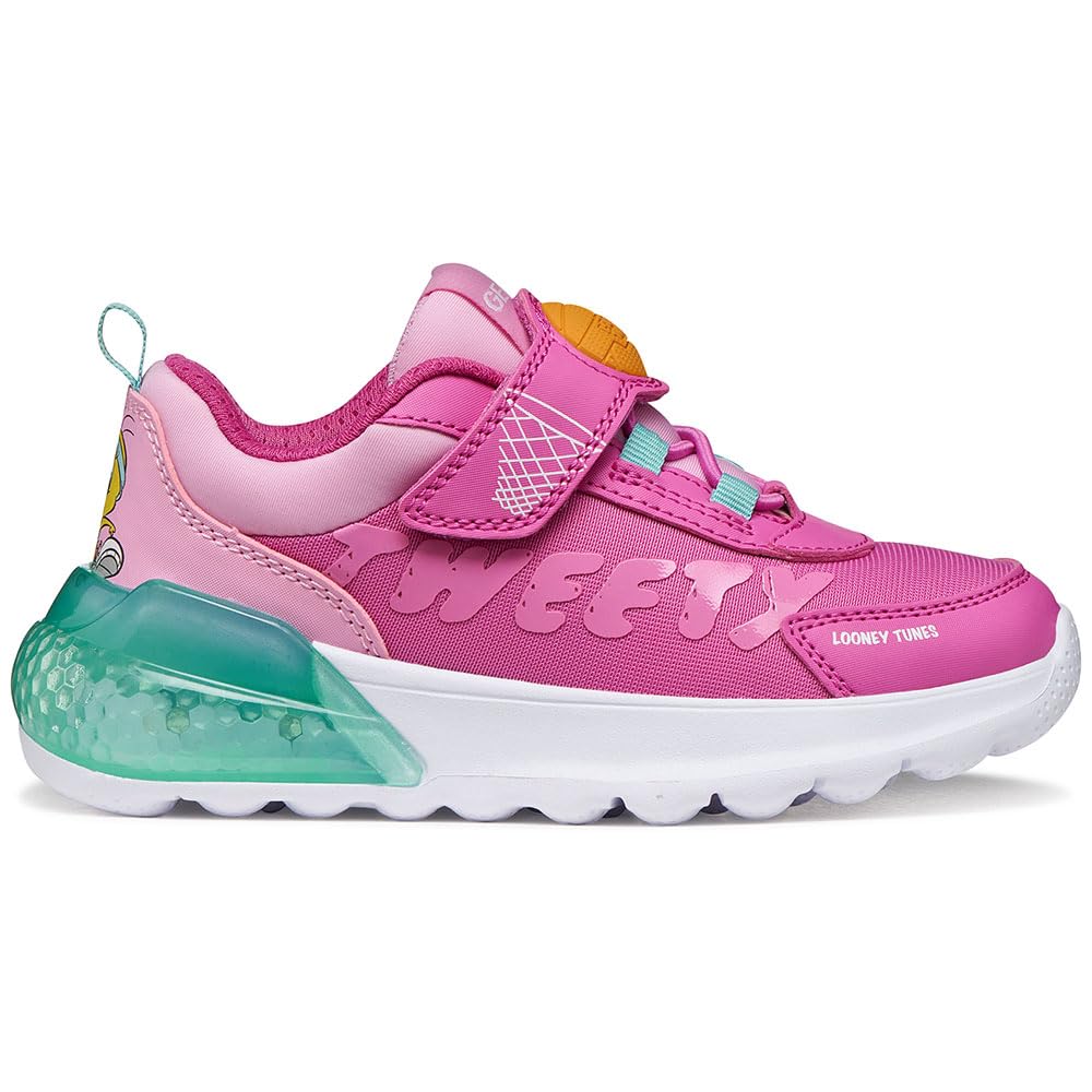 Geox J ACTIVART ILLUMINUS, zapatillas de deporte infantiles con luces LED en la suela 6