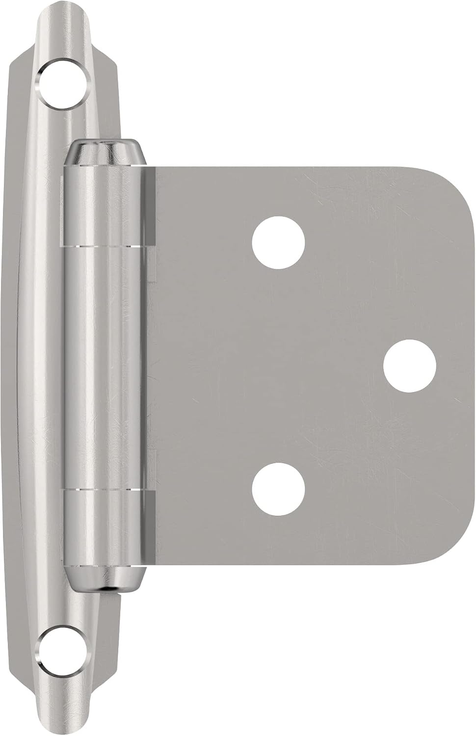 Amerock | Cabinet Hinge | Variable Overlay | Polished Chrome | 2 Pack | Self-Closing | Face Mount | Cabinet Door