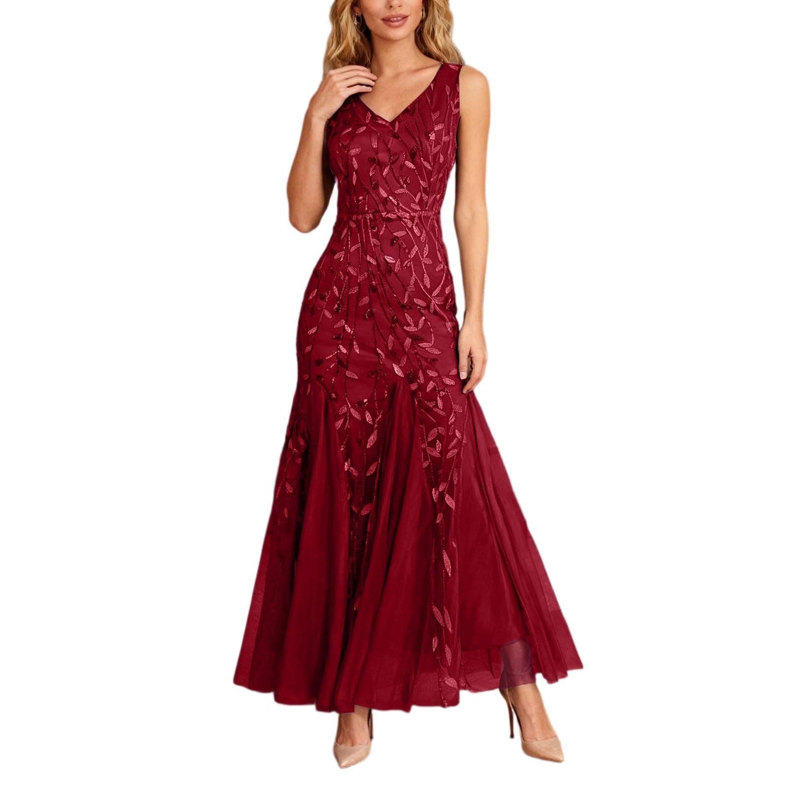 Vestidos De Fiesta Mujer Elegantes Ropa Otoño Trajes Manga Larga Boda Vestido Elegante Invierno Nochevieja Tallas Grandes Largos Primavera Invitada