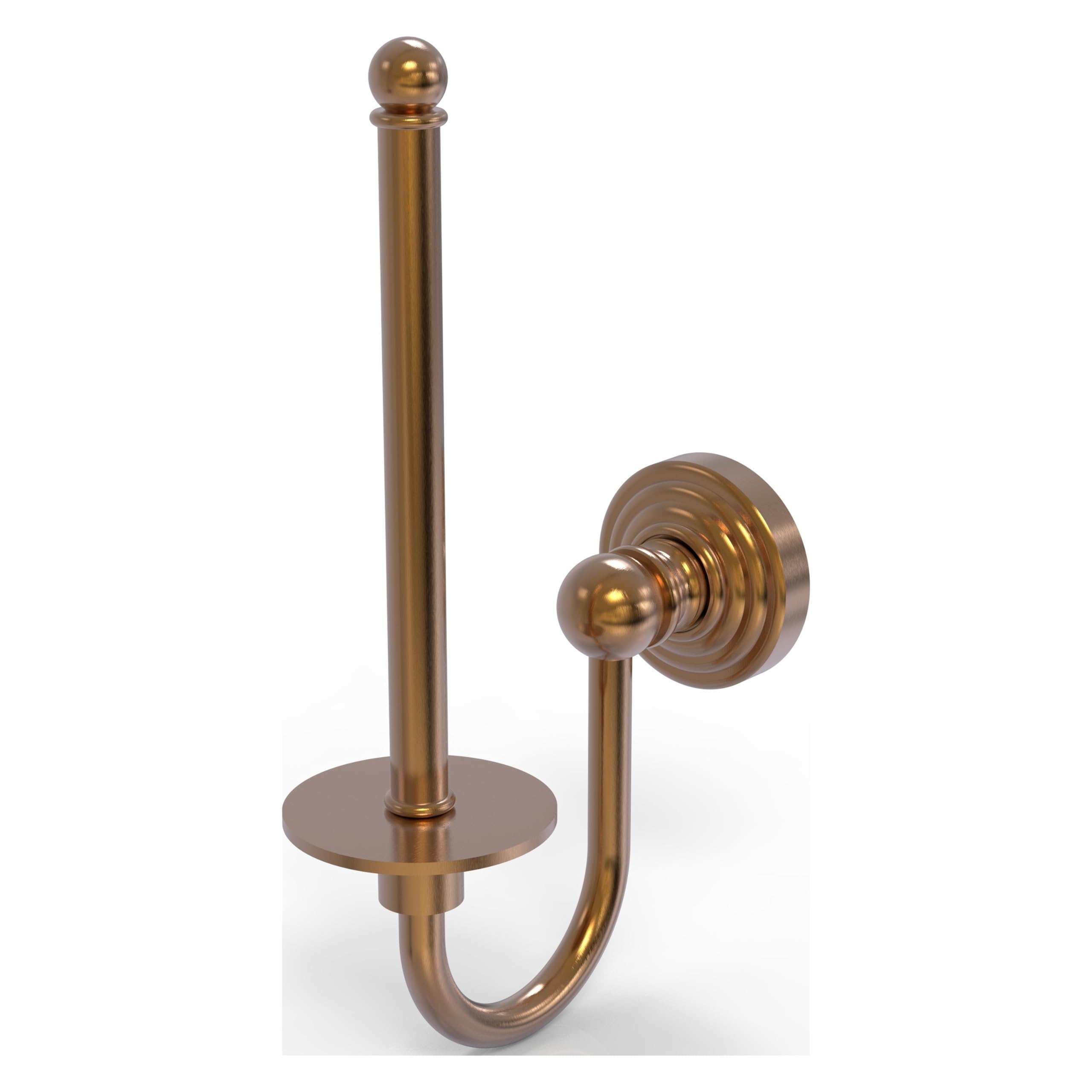 Allied Brass WP-24U-BBR Waverly Place Collection Upright Tissue Toilet Paper Holder, Brushed Bronze