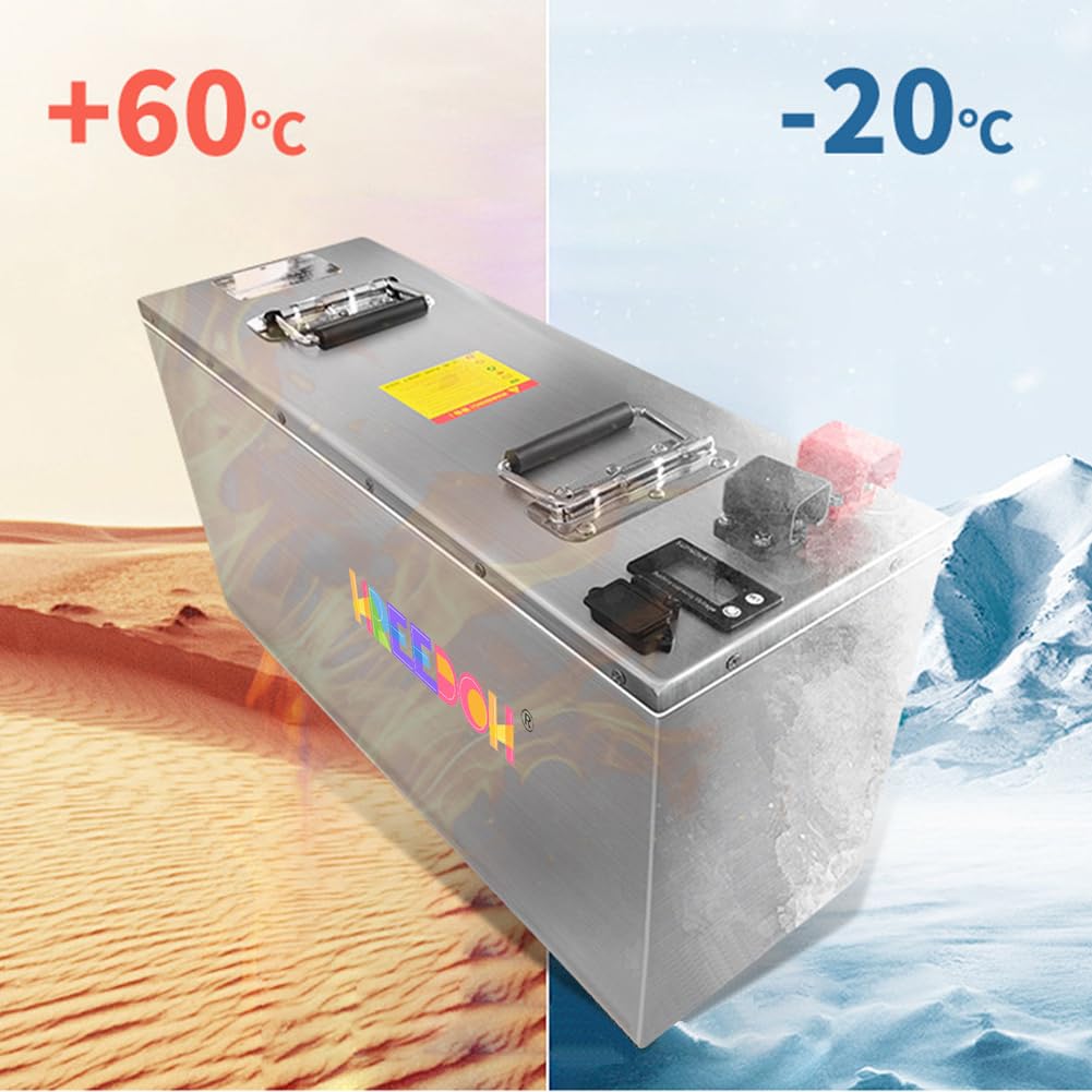 Batteria per Yacht 12V 24V 48V 72V Batteria LiFePO4 50AH 100AH ​​Batterie al Litio Ferro fosfato per Motore 0-3600W