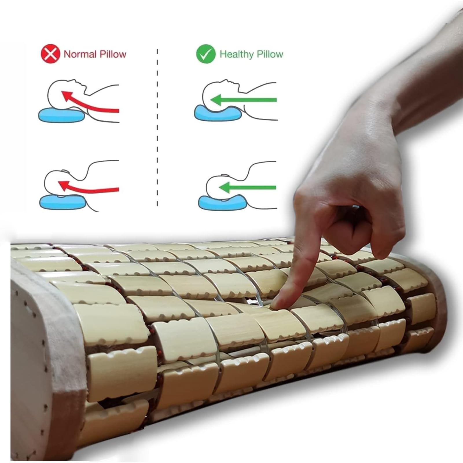Almohada de madera de bambú para reposacabezas de sauna, soporte para el cuello para relajar spa, sauna en casa, salas de vapor, accesorios de sauna para máxima comodidad