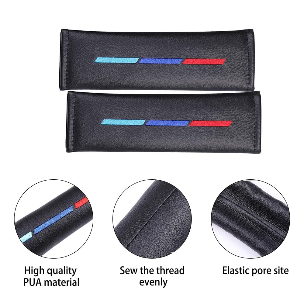 2 Pezzi Auto Imbottiture Cinture di Sicurezza, per BMW X4 X4M F26 F98 G02 20i 20d 30i 30d M40i M40d Protezione per Cintura di Sicurezza Morbida E Confortevole Interni Accessori