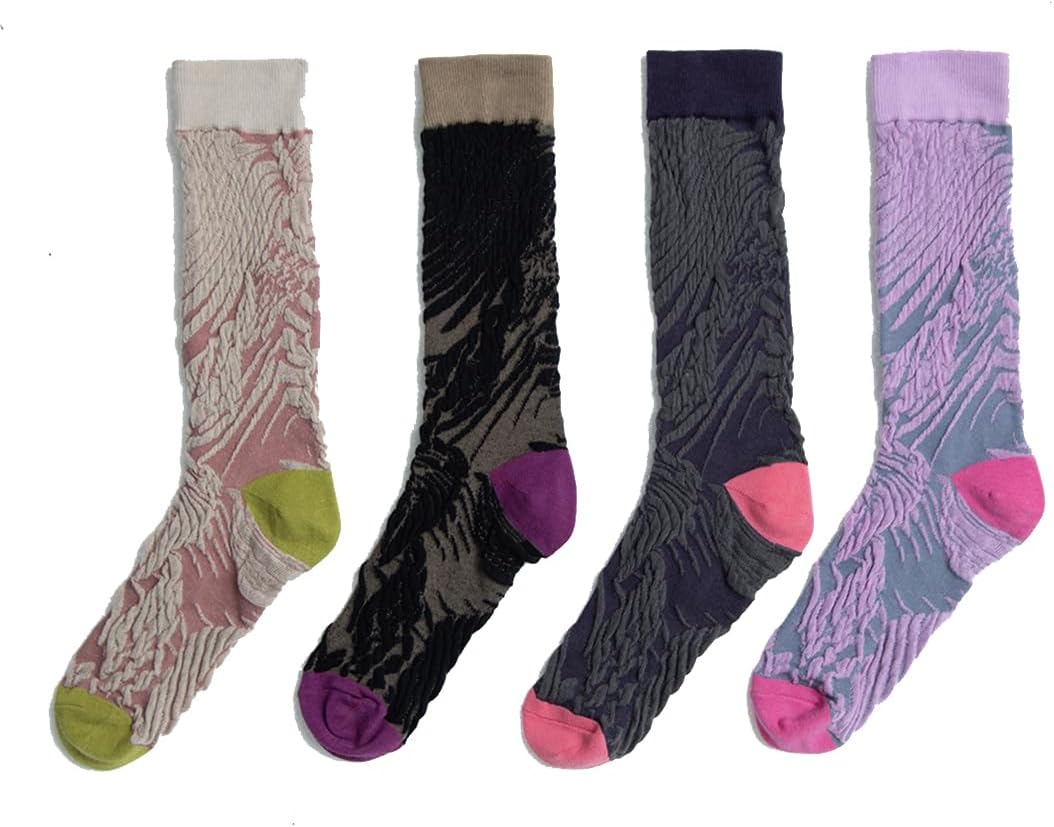 Geometric Pattern With Medium Tube Calf Socks,Children's Gathering, Boys and Girls Stacking Socks