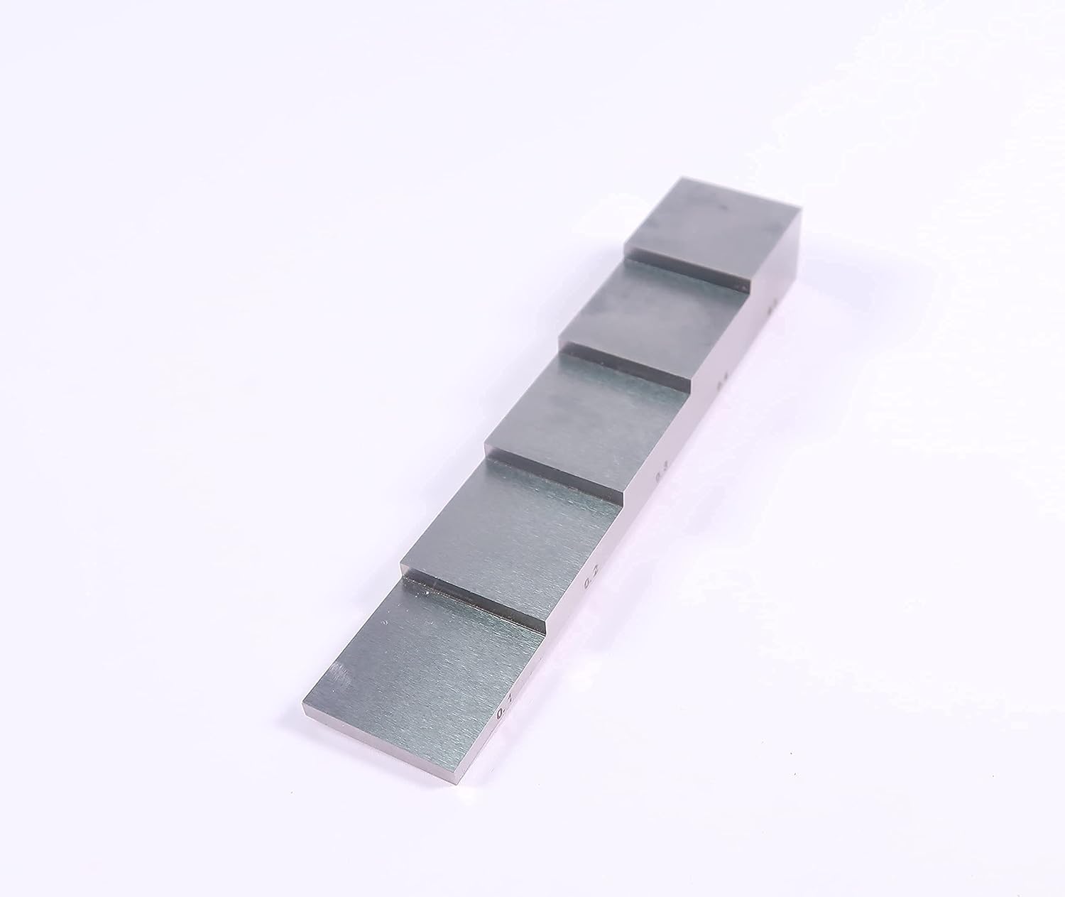TMTECK 5-Step Calibration Block 304 Stainless Steel 0.100”-0.500” Thickness Gauge Test Block with ABS Case & Certificate