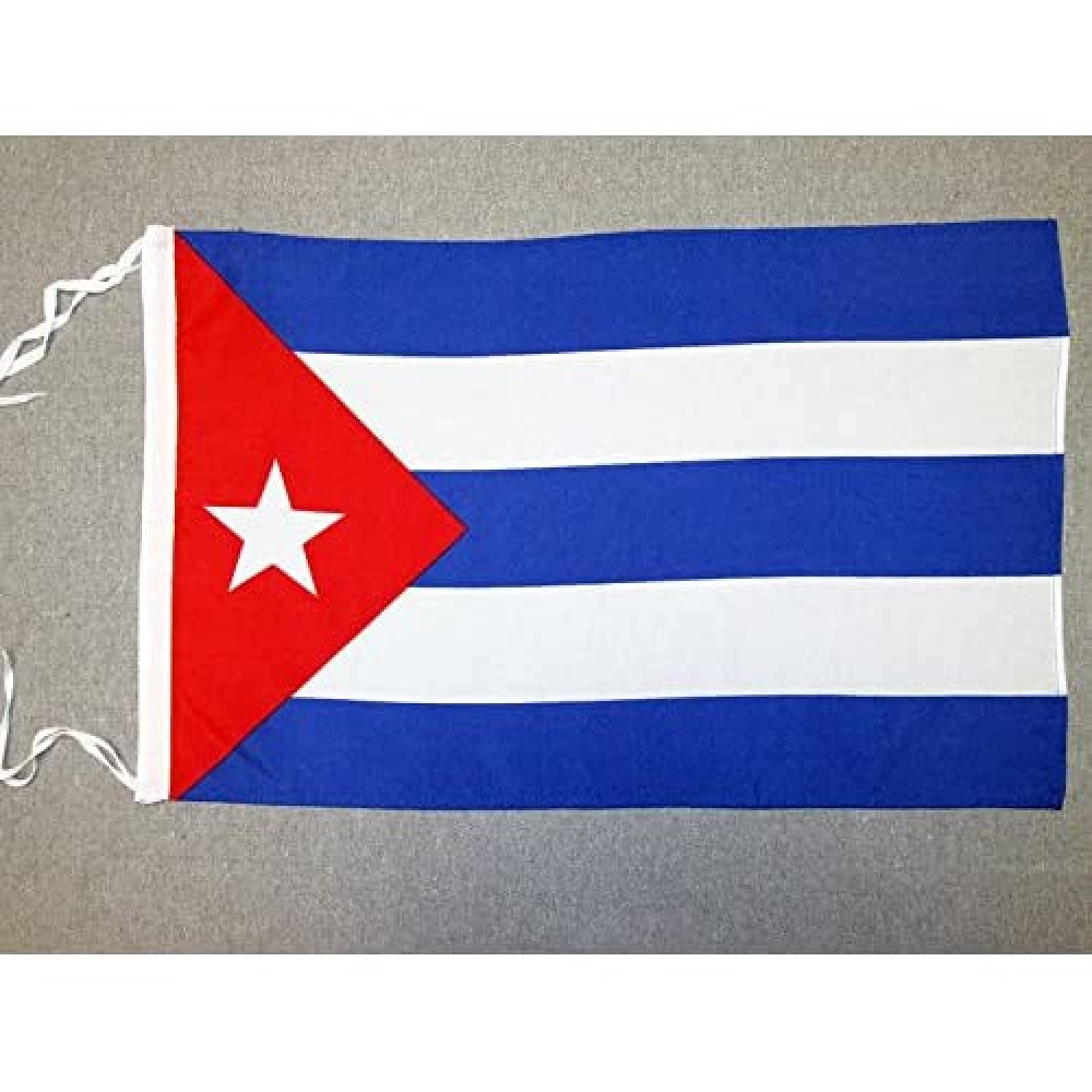 AZ FLAG Cuba Flag 18'' x 12'' cords - Cuban SMALL flags 30 x 45cm - Banner 18x12 in - 2