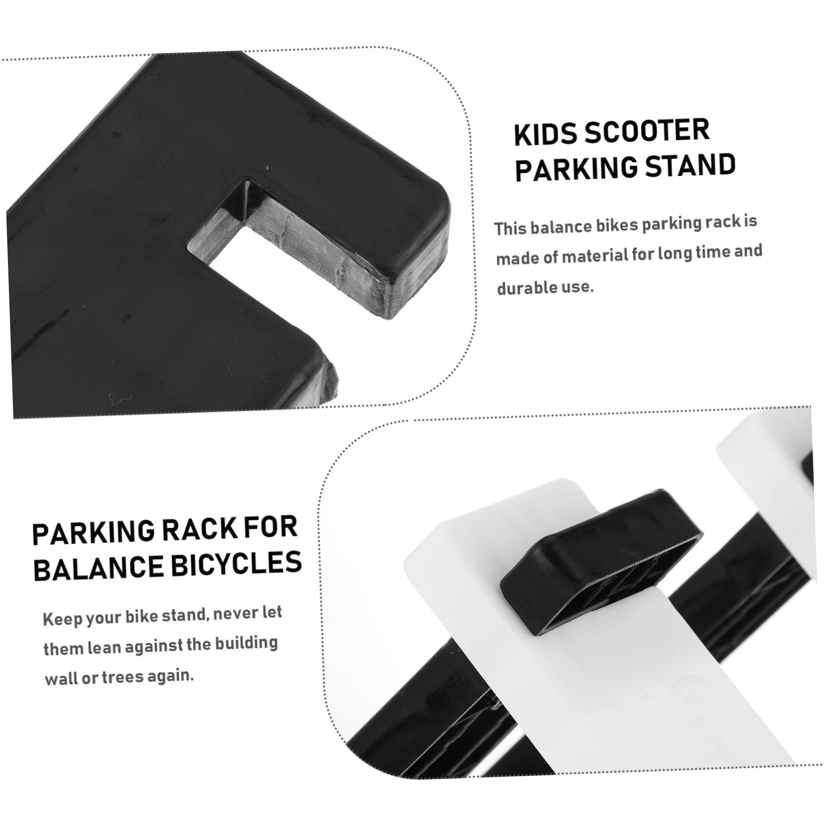 Hemoton 2 Pcs Durable Parking Racks for Balance Bike Scooter Parking Stand for Home Outdoor Use Stable Design for Boys