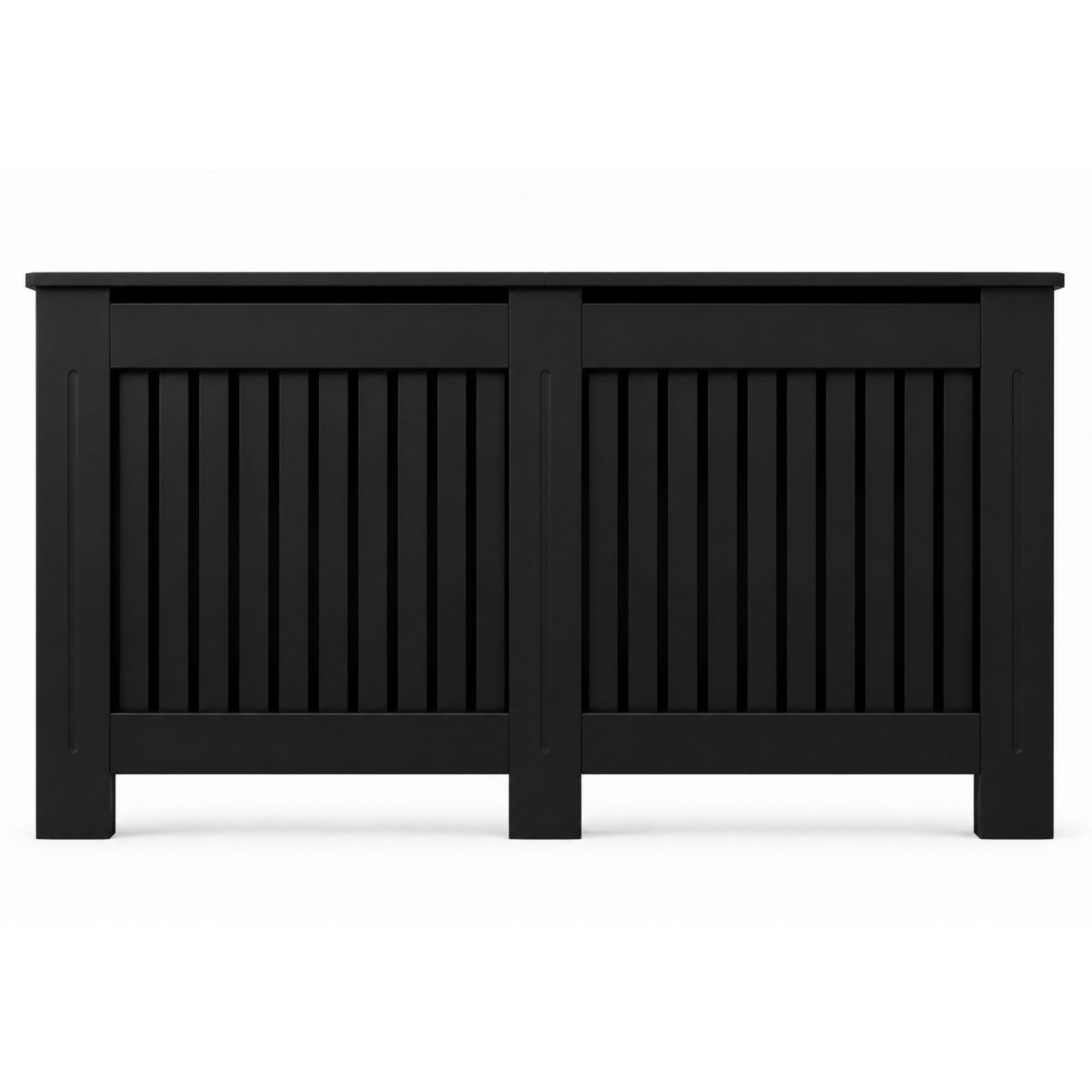 Caecus Radiator Cover Painted Black W1720 x D190 x H815 mm