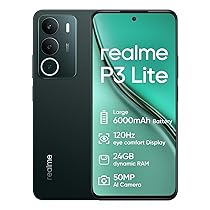 realme P3 Lite Smartphone 8+256GB,Batteria 6000mAh,schermo de confort oculaire 120Hz,50MP AI Camara,Supporto per scheda SD,Verde