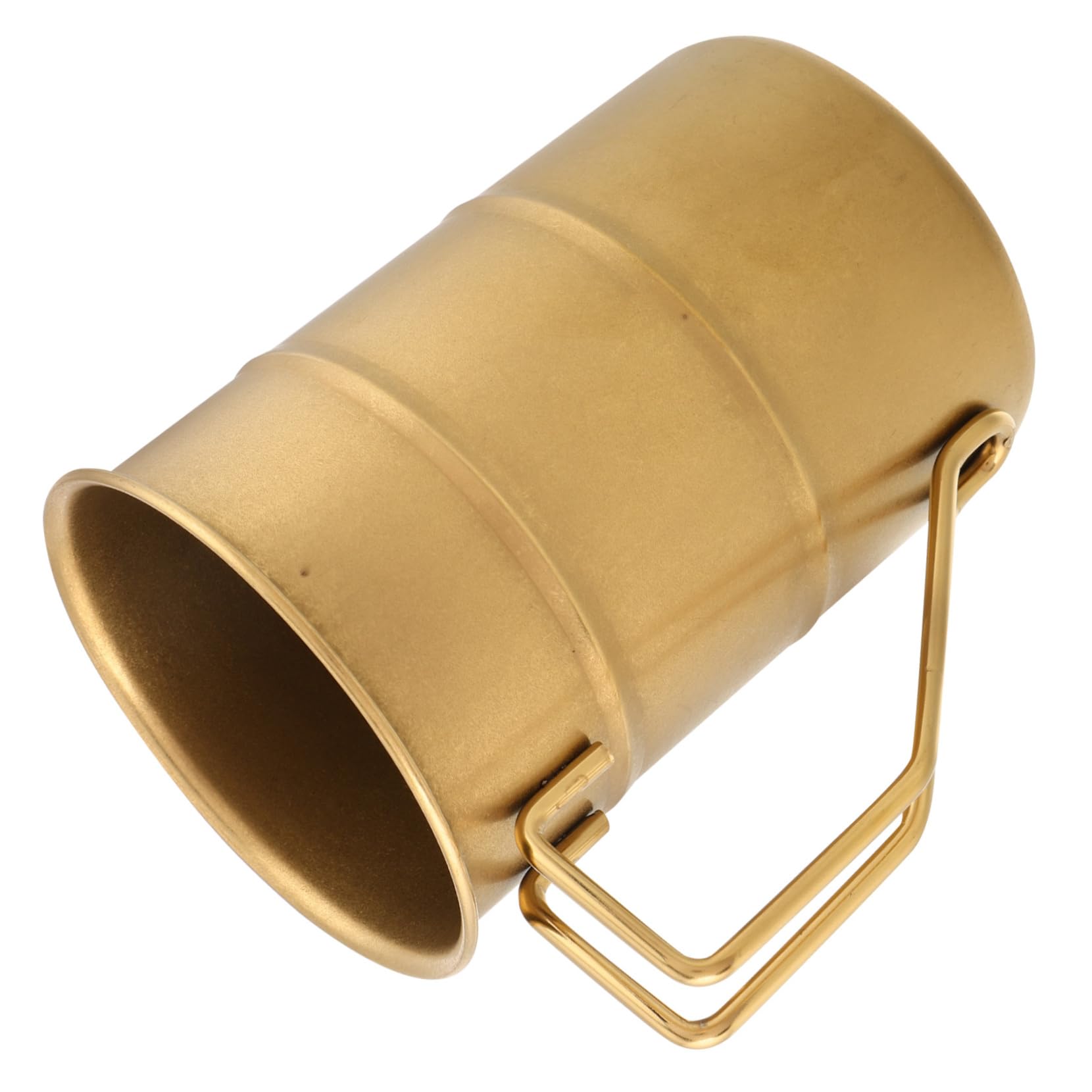 SUPVOX Vintage Mug Handle Industrial Style Stainless Steel Beer Cup Portable Camping Mug for Picnic Outdoor Use