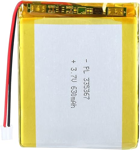 Batería recargable del ion del polímero de litio de la batería de 3.7V 630mAh 335367 Lipo con el conector JST