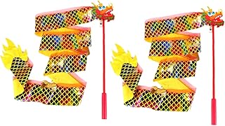 INOOMP Acessórios De Verão 2 Pçs Fita De Ginástica Luminosa Decoração De Fita Iluminada Brinquedos Para Crianças Festival Dança Serpentina Crianças Fita Dragão Serpentina De Dança Para