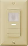 SensorSwitch Wall Mount Motion Sensor Switch, Passive Infrared Wall Switch and Occupancy Sensor and Dusk-to-Dawn Photocell, WSX Series, Single Relay, Ivory