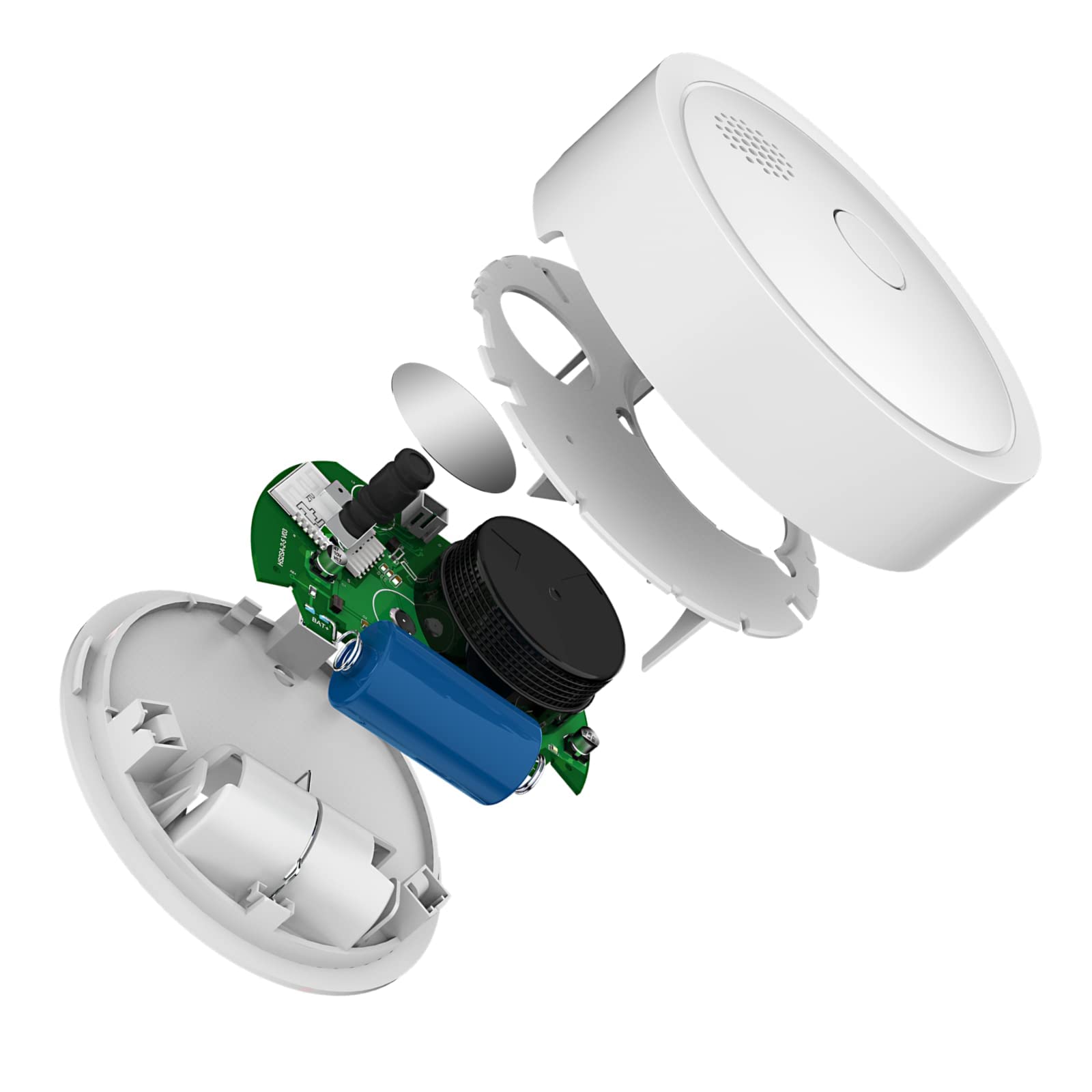 HEIMAN Alarma de Humo Inteligente WiFi inalámbrica, Detector de Humo fotoeléctrico con EN14604, Advertencia de batería Baja, con batería reemplazable/5 años de duración de la batería (5)