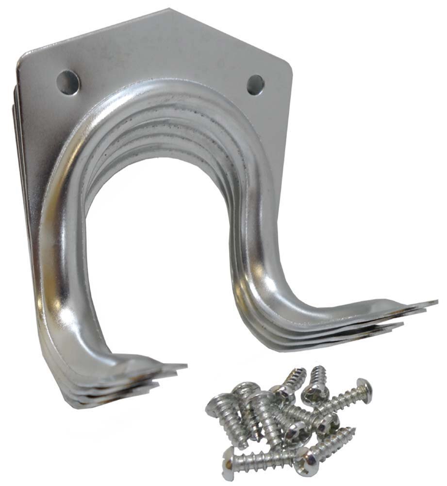 HOMEGARDEN 5 Piece Tool Hook Set | Zinc-Plated | Ideal for Garage or Workshop | Easy Installation | Hardware Included