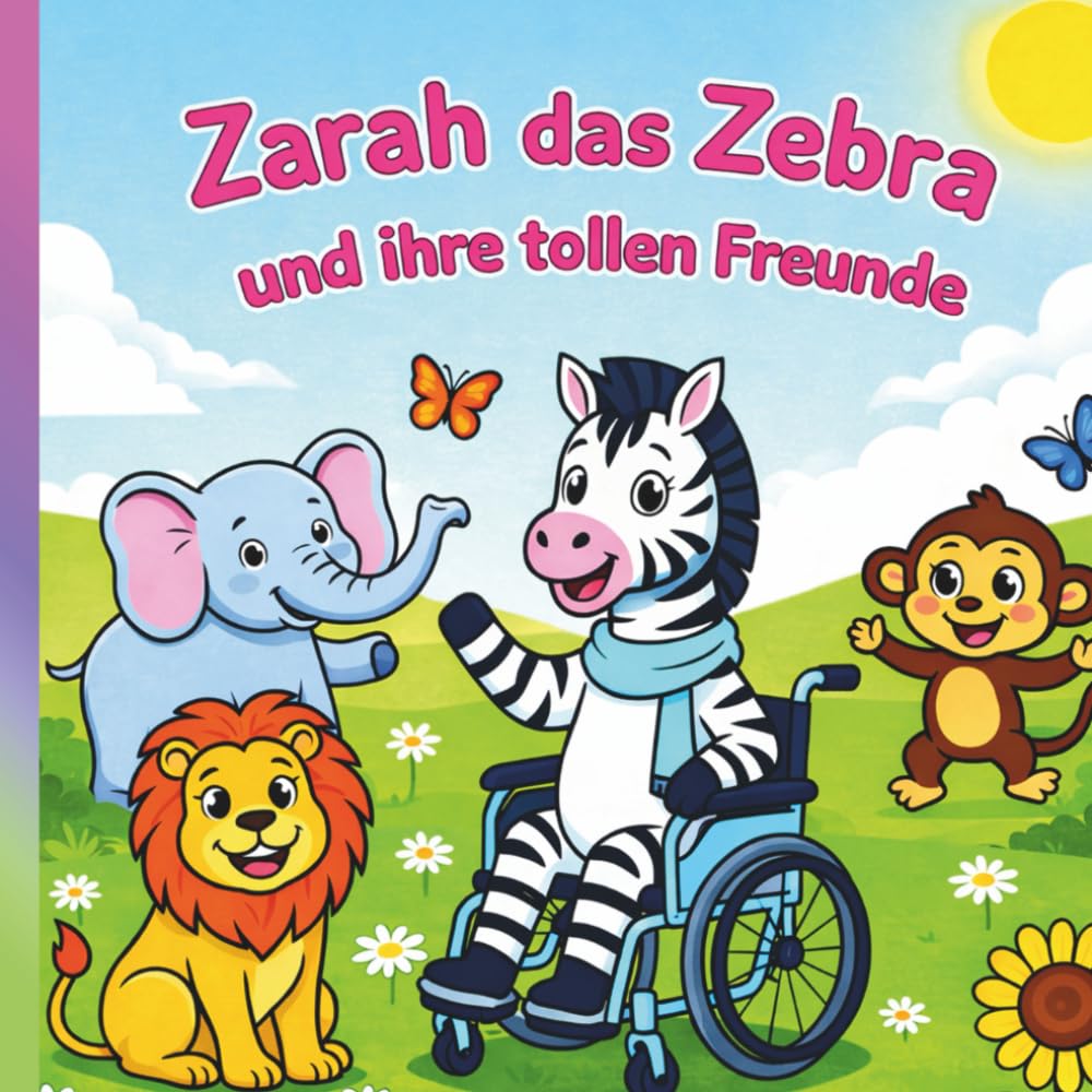 Zarah das Zebra und ihre tollen Freunde: Ein inklusives und herzliches Malbuch für Kinder
