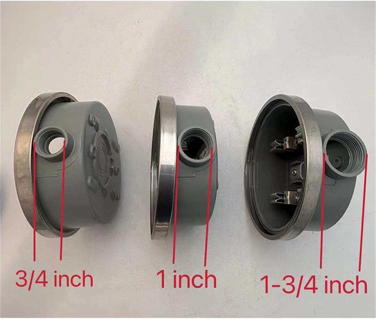 Single Phase 100A Round Meter Base Meter Socket 4 Jaw Max Copper Inner Parts With 1inch Single Hub Stainless Ring