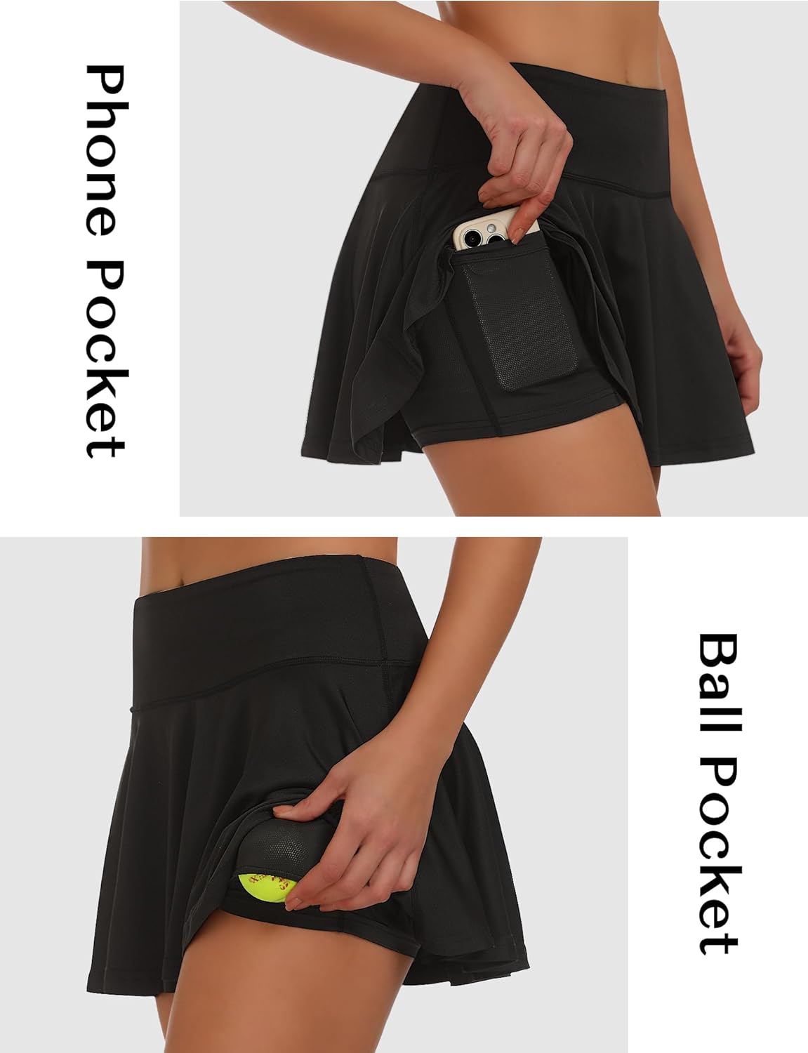 Buauty Women's Tennis Skirt Pleated Golf Skirts with Pockets Shorts Athletic Skort for Pickleball Sports Outfits - Image 4