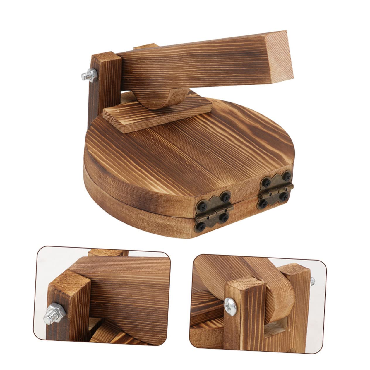 KICHOUSE 2pcs Household Dumpling Presser Professional Wooden Pressing Tools for Easy Dumpling Skin Preparation Smooth Non-stick Comfortable Use for Home Cooking