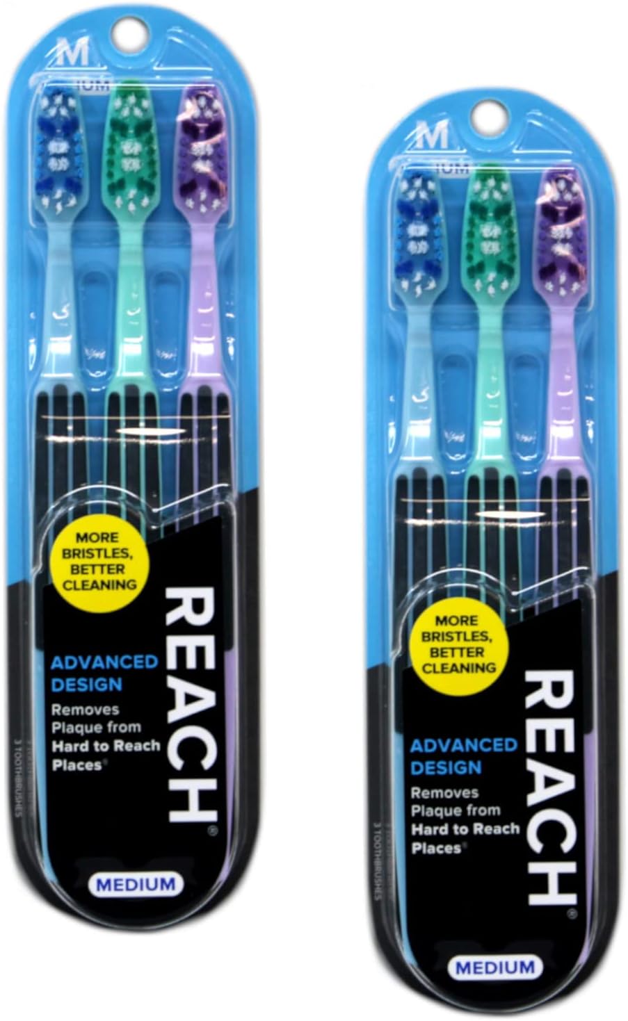 Reach Toothbrush Full Head 6 Brushes Medium, 6 Count (Pack