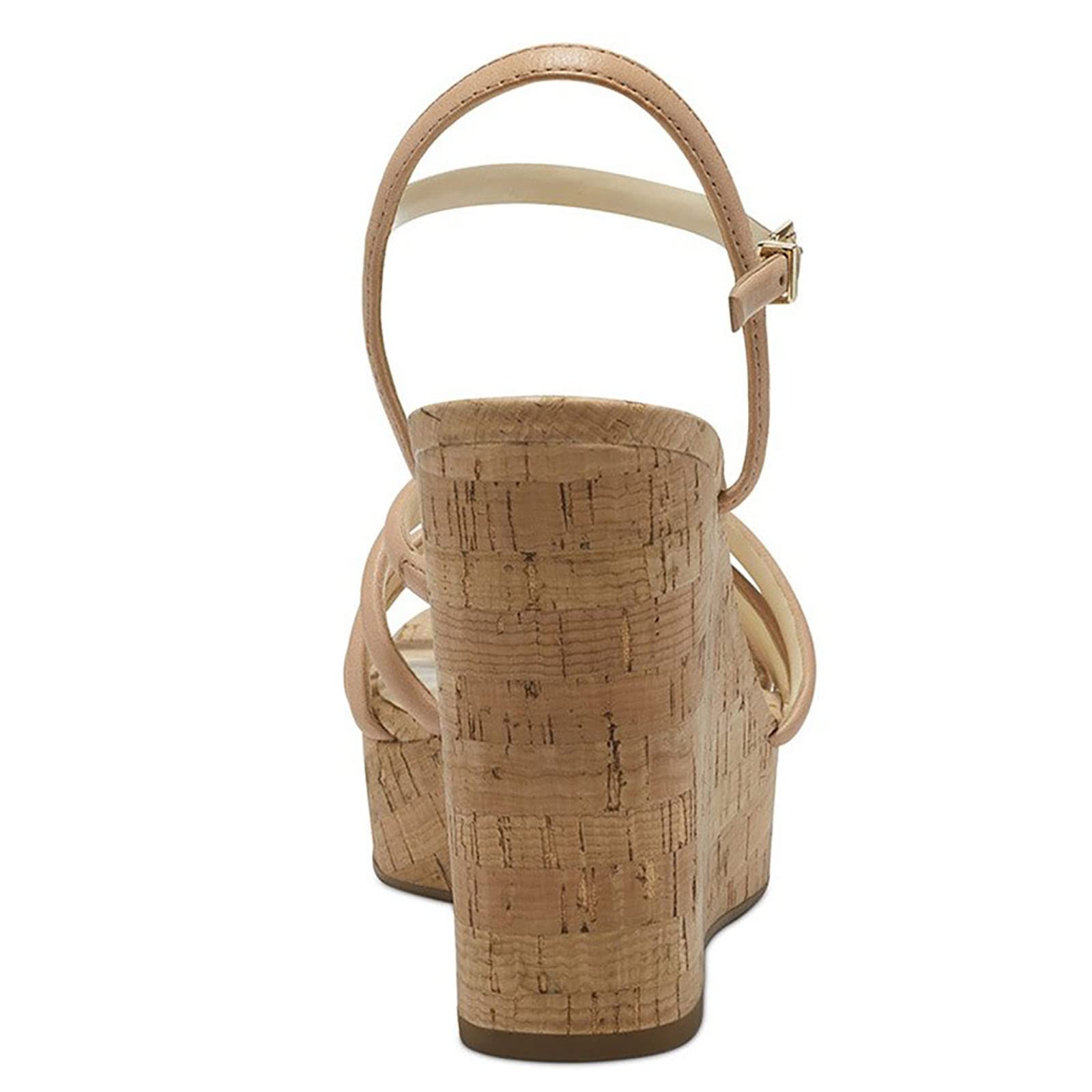 Alpargata Sandalias de cuña para mujer, zapatos ajustables con tiras al tobillo, plataforma abierta, sandalias casuales de tacón alto inclinado