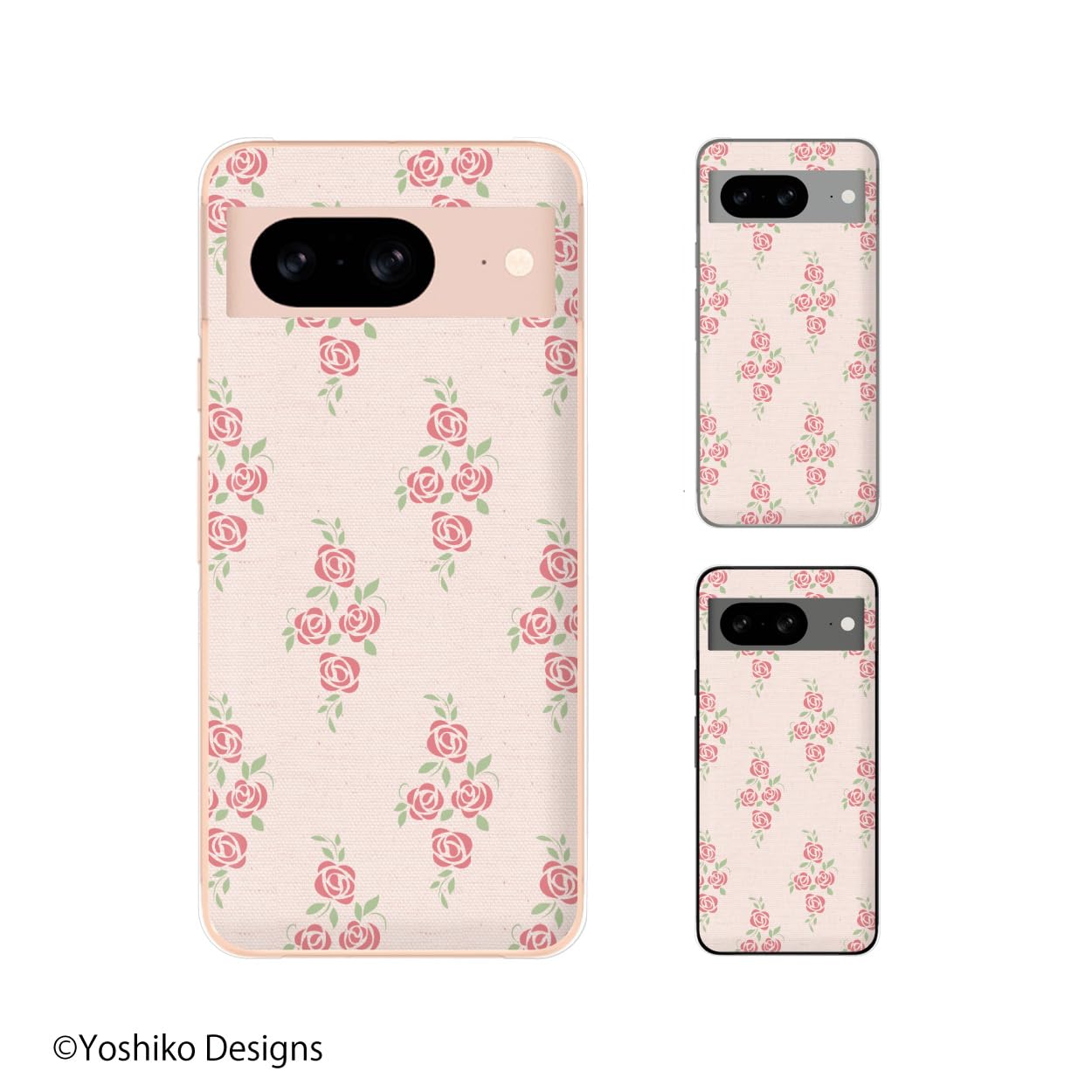 Amazon.co.jp: Google Pixel 8 スマホ ケース カバー ローズ14 ピンク 