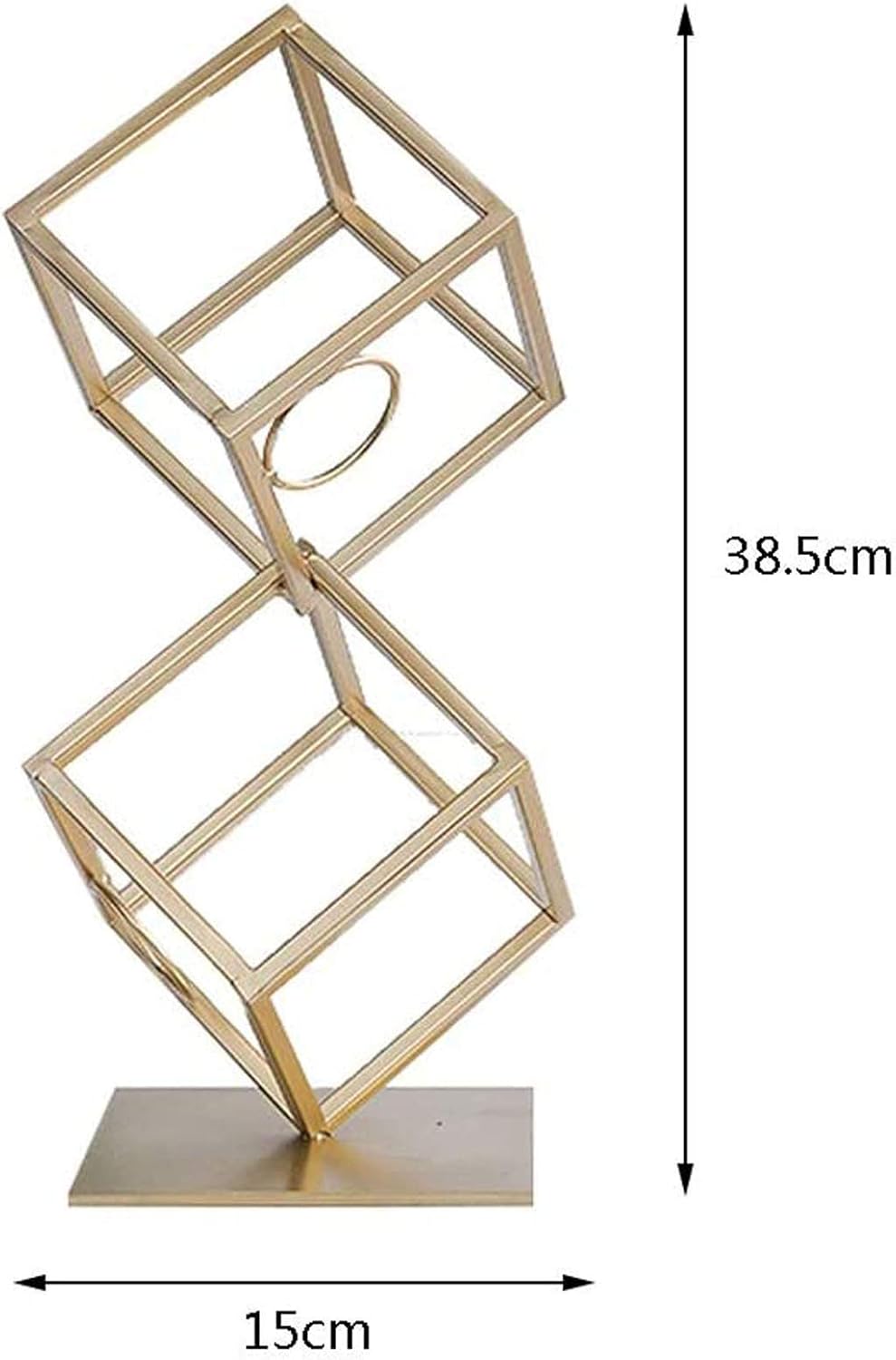 Creative Tabletop Wine Racks Geometry Structure Freestanding Wine Racks Cabinets Iron Spiral Bottles Holder Themed Gifts for Women