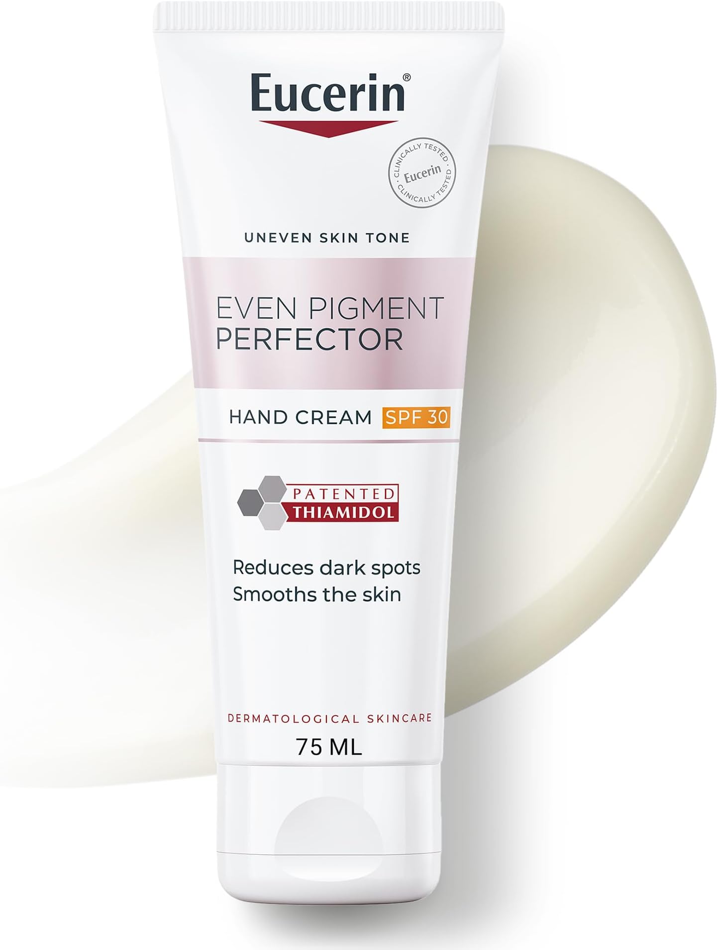 Even Pigment Perfector Hand Cream with Thiamidol & Hyaluronic Acid, for Even and Radiant Skin, UVA & UVB Sun Protection SPF30, Moisturizer for All Skin Types, 75ml