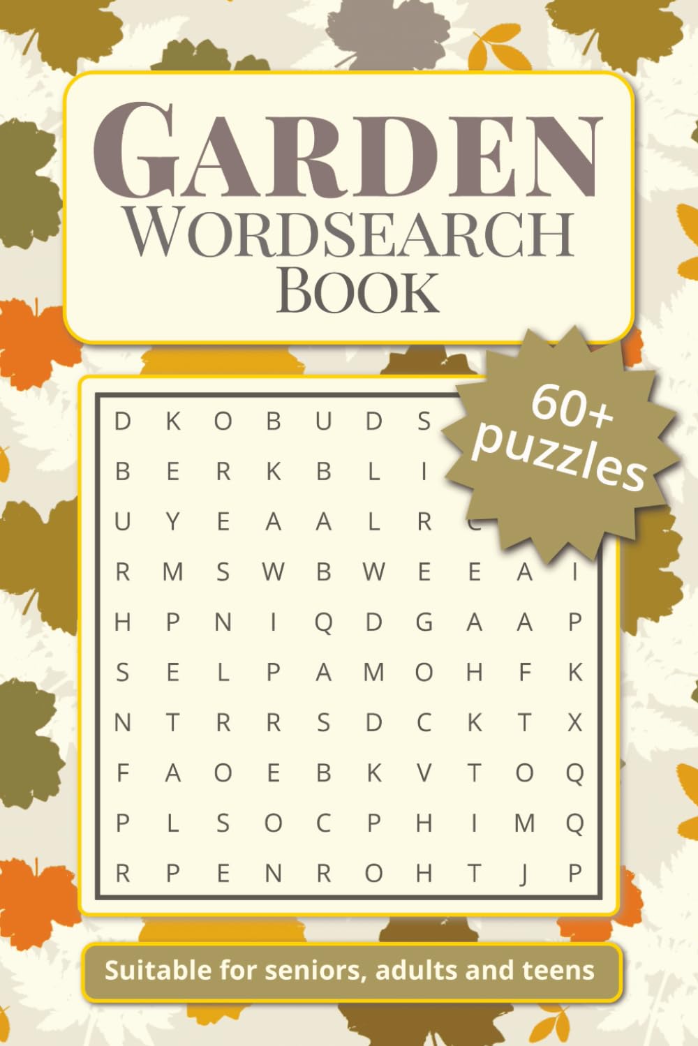 Garden Wordsearch Book: Easy to Read Print about Garden related topics including trees, plants and shrubs | 6x9 inches | 134 pages | 60+ ... for holidays and for personal relaxation.