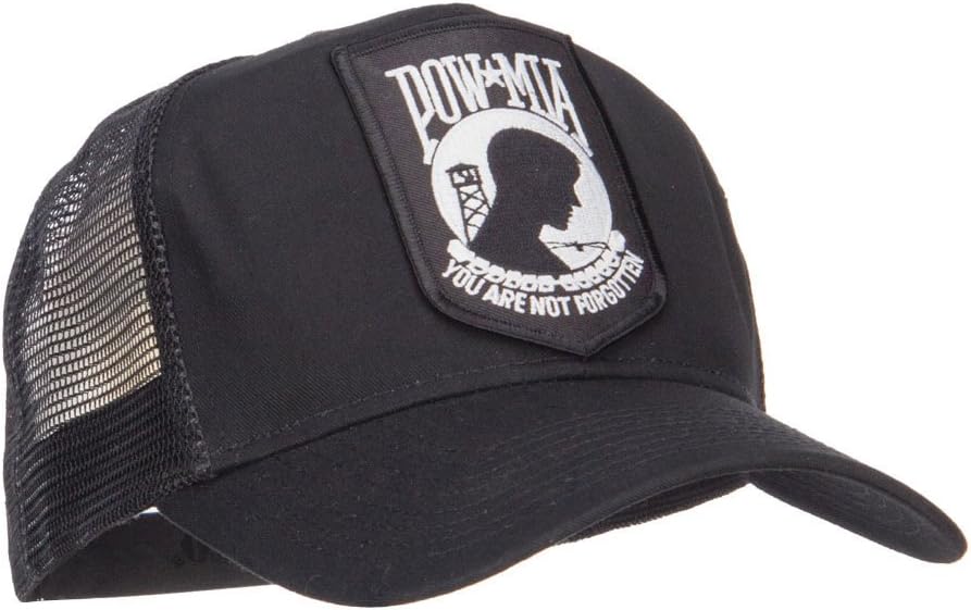 e4Hats.com Pow Mia Military Patch Mesh Cap