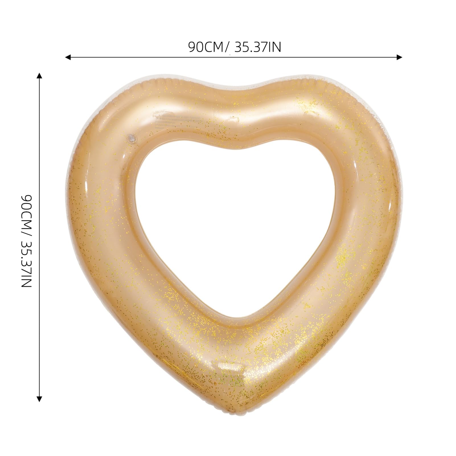 TOYANDONA Anillo de natación en Forma de corazón Anillos de Piscina inflables balsa Flota hinchables Pool Party Juguete de Piscina de Verano Anillo de natación Inflable de polivinilo